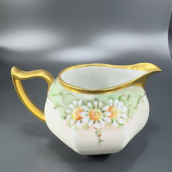 Vintage 1920s Z S & C Bavaria Fine Porcelain Small Pitcher Creamer Hand Painted - Picture 11 of 12